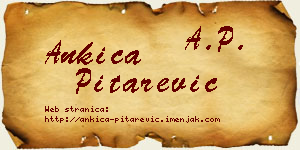 Ankica Pitarević vizit kartica
